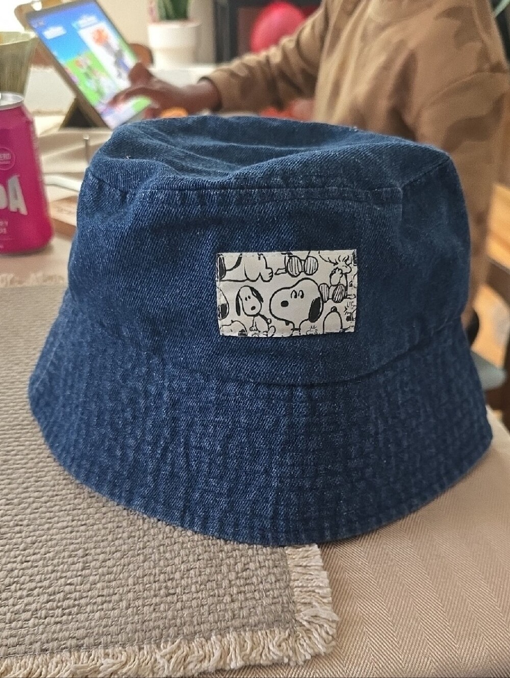 Denim Blue Snoopy Bucket Hat